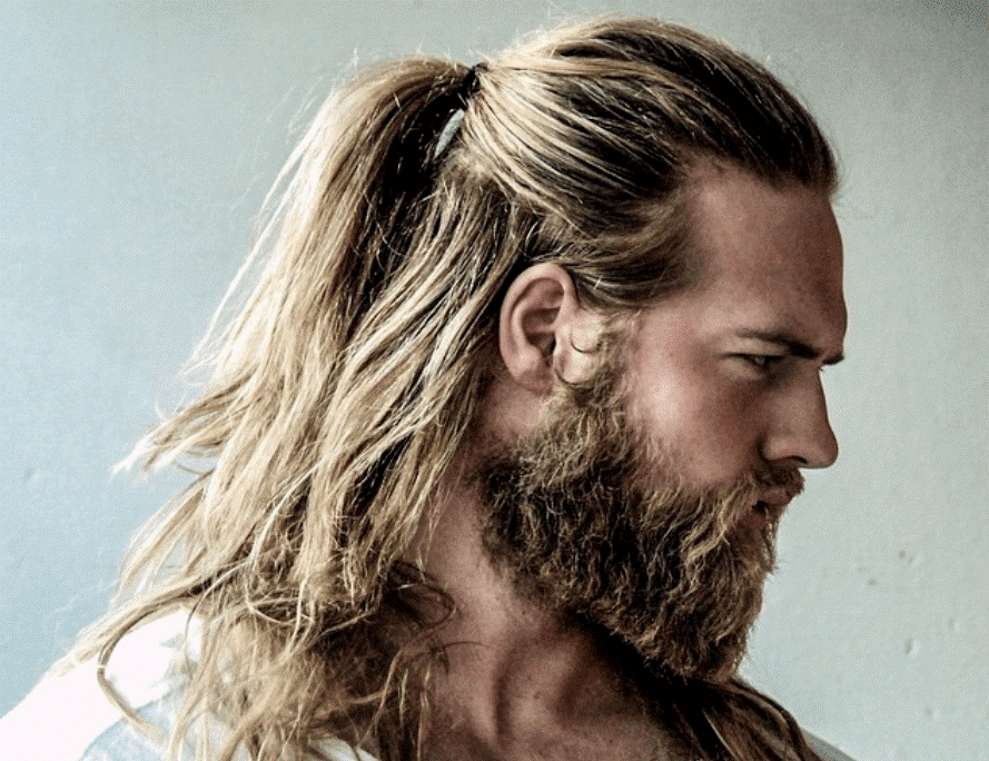 hairstyle with beard