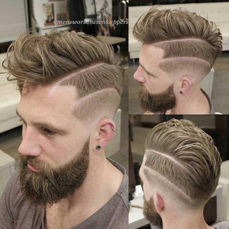 hairstyle with beard