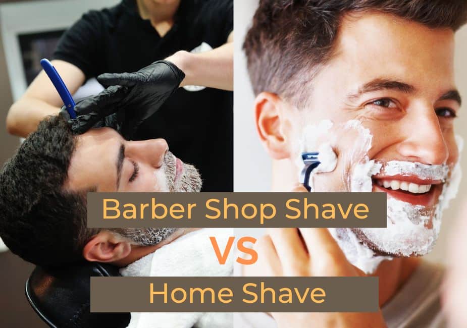 Barber Shop Shave Vs at Home Shave